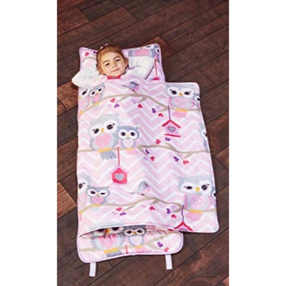EVERYDAY KIDS Toddler Nap Mat with Removable Pillow -